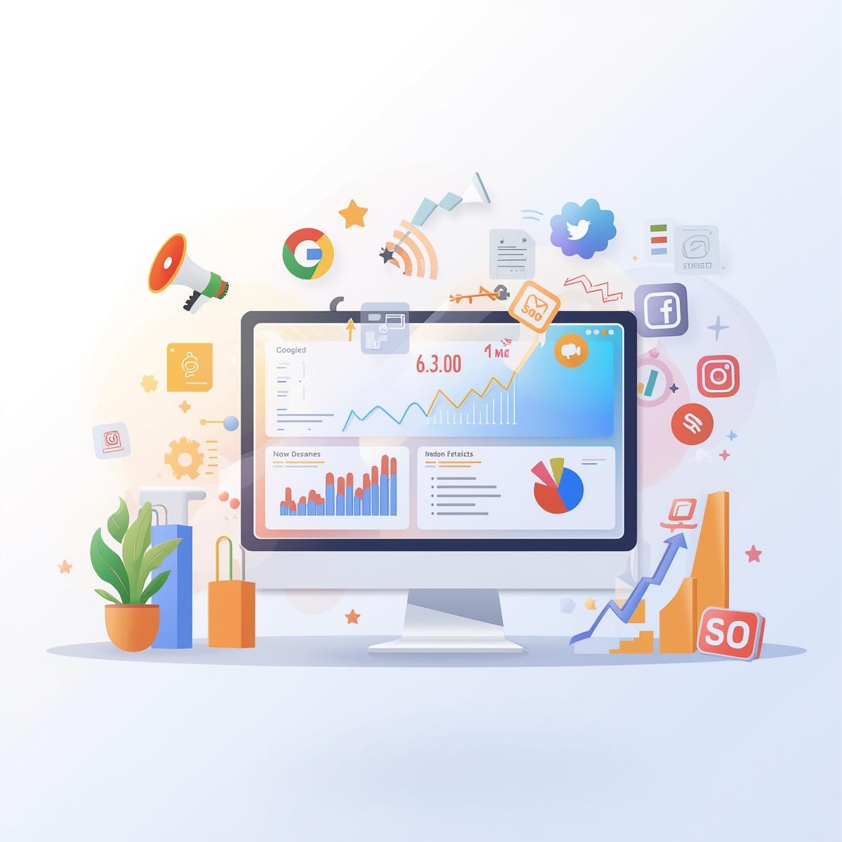 Digital Marketing concept illustration