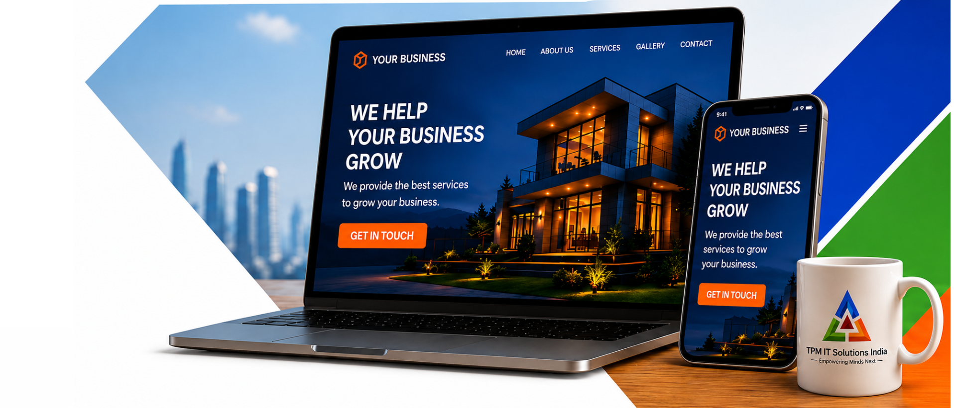 Strategy Presentation Mockup Visual